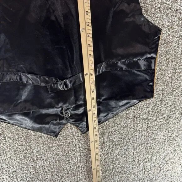 Scully Vest Suede Leather Men Large Tan Western Bourbon Snap Front New With Tags - Picture 15 of 16